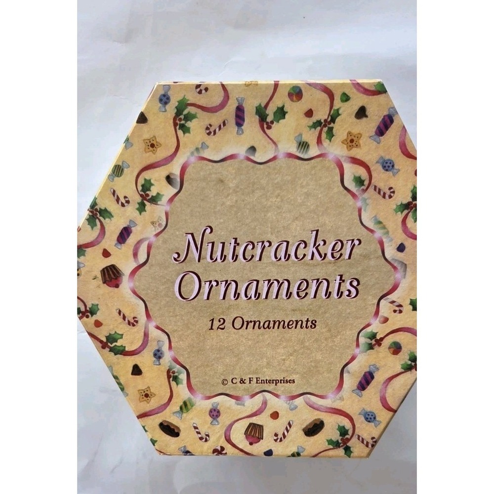 Nutcracker Ornament Set (8 Ornaments) Christmas Vintage Nostalgic